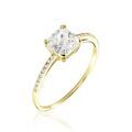 Histoire d'Or Bague Solitaire Or Jaune Beline Oxyde De Zirconium