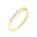 Histoire d'Or Bague Or Jaune Sunday Oxyde De Zirconium