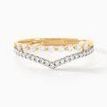 Histoire d'Or Bague Or Jaune Eclat D'etoile Oxyde De Zirconium