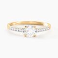 Bagues sur Grenoble : Histoire d'Or Bague Manon Or Jaune Oxyde De Zirconium
