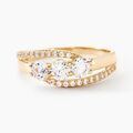 Histoire d'Or Bague Comete Or Jaune Oxyde De Zirconium
