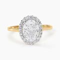 Bagues sur Grenoble : Histoire d'Or Bague Solitaire Cillie Or Jaune Oxyde De Zirconium