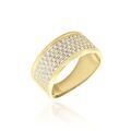 Histoire d'Or Bague Banda Or Jaune Oxyde De Zirconium