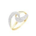 Histoire d'Or Bague Boucle D'or Or Jaune Oxyde De Zirconium