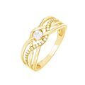 Histoire d'Or Bague Harmonia Or Jaune Oxyde De Zirconium