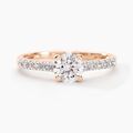 Histoire d'Or Bague Solitaire Manon Or Rose Oxyde De Zirconium