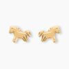 Histoire d'Or Boucles D'oreilles Puces Gerd Cheval Or Jaune