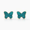 Boucles d'oreille sur Grenoble : Histoire d'Or Boucles D'oreilles Puces Solena Papillon Or Jaune