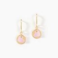 Boucles d'oreille sur Grenoble : Histoire d'Or Boucles D'oreilles Pendantes Cleomela Coeur Or Jaune Nacre