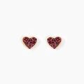 Histoire d'Or Boucles D'oreilles Puces Cerine Coeur Or Jaune