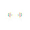 Histoire d'Or Boucles D'oreilles Puces Dorya Poisson Or Jaune