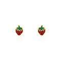Boucles d'oreille sur Grenoble : Histoire d'Or Boucles D'oreilles Puces Tharia Fraise Or Jaune
