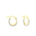 Boucles d'oreille sur Grenoble : Histoire d'Or Cr&eacute;oles Tita Or Bicolore