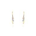 Histoire d'Or Boucles D'oreilles Pendantes Ainhoa Or Tricolore Diamant