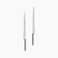 Boucles d'oreille sur Grenoble : Histoire d'Or Boucles D'oreilles Pendantes Ainhoaa Or Blanc Diamant