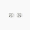 Boucles d'oreille sur Grenoble : Histoire d'Or Boucles D'oreilles Puces Teani Or Blanc Diamant