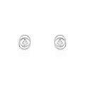 Boucles d'oreille sur Grenoble : Histoire d'Or Boucles D'oreilles Puces Nid D'amour Or Blanc Diamant