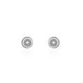 Boucles d'oreille sur Grenoble : Histoire d'Or Boucles D'oreilles Puces Fatiana Or Blanc Diamant