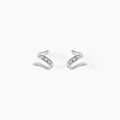 Boucles d'oreille sur Grenoble : Histoire d'Or Boucles D'oreilles Puces Ouassima Or Blanc Diamant