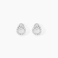 Boucles d'oreille sur Grenoble : Histoire d'Or Boucles D'oreilles Puces Mahaut Or Blanc Diamant