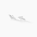 Boucles d'oreille sur Grenoble : Histoire d'Or Boucles D'oreilles Puces Ainhoa Or Blanc Diamant