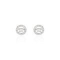 Boucles d'oreille sur Grenoble : Histoire d'Or Boucles D'oreilles Puces Domitia Or Blanc Diamant
