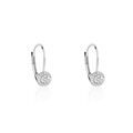 Boucles d'oreille sur Grenoble : Histoire d'Or Boucles D'oreilles Pendantes Ursilla Or Blanc Diamants