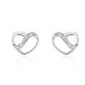 Boucles d'oreille sur Grenoble : Histoire d'Or Boucles D'oreilles Puces Or Blanc Juliane Diamants