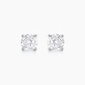 Boucles d'oreille sur Grenoble : Histoire d'Or Boucles D'oreilles Puces Aphrodite Or Blanc Diamant
