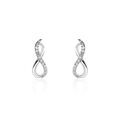 Boucles d'oreille sur Grenoble : Histoire d'Or Boucles D'oreilles Puces Osanna Or Blanc Diamants