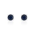 Histoire d'Or Boucles D'oreilles Puces Or Blanc Onora Saphir