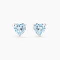 Boucles d'oreille sur Grenoble : Histoire d'Or Boucles D'oreilles Puces Salona Or Blanc Topaze