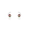 Histoire d'Or Boucles D'oreilles Puces Anais Or Blanc Perle De Culture Et Oxyde