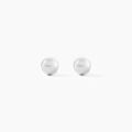 Boucles d'oreille sur Grenoble : Histoire d'Or Boucles D'oreilles Puces Fidelia Boule Or Blanc