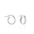 Boucles d'oreille sur Grenoble : Histoire d'Or Cr&eacute;oles Shalana Or Blanc