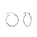 Boucles d'oreille sur Grenoble : Histoire d'Or Cr&eacute;oles Ilana Or Blanc