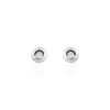 Histoire d'Or Boucles D'oreilles Puces Fidelia Boule Or Blanc