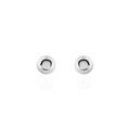 Boucles d'oreille sur Grenoble : Histoire d'Or Boucles D'oreilles Puces Fidelia Boule Or Blanc