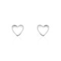Histoire d'Or Boucles D'oreilles Puces Anne-maudae Coeurs Or Blanc