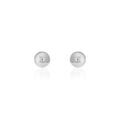 Boucles d'oreille sur Grenoble : Histoire d'Or Boucles D'oreilles Puces Fidelia Boule Or Blanc