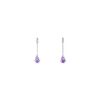 Histoire d'Or Boucles D'oreilles Pendantes Goutte Or Blanc Amethyste