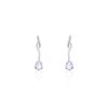 Histoire d'Or Boucles D'oreilles Pendantes Assaf Or Blanc Amethyste Et Oxyde