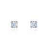 Histoire d'Or Boucles D'oreilles Puces Doreen Carre Or Blanc Oxyde De Zirconium