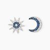 Histoire d'Or Boucles D'oreilles D&eacute;pareill&eacute;es Bekhta Or Blanc Oxyde De Zirconium