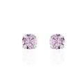 Boucles d'oreille sur Grenoble : Histoire d'Or Boucles D'oreilles Puces Carin Or Blanc Oxyde De Zirconium