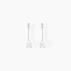 Histoire d'Or Boucles D'oreilles Pendantes Goutte Or Blanc Oxyde De Zirconium