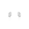 Histoire d'Or Boucles D'oreilles Puces Eoin Or Blanc Oxyde De Zirconium