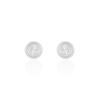 Histoire d'Or Boucles D'oreilles Puces Eden Serti Pneu Or Blanc Oxyde De Zirconium