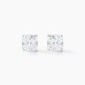 Histoire d'Or Boucles D'oreilles Puces Doreen Carre Or Blanc Oxyde De Zirconium