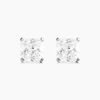 Histoire d'Or Boucles D'oreilles Puces Doreen Carre Or Blanc Oxyde De Zirconium